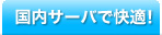国内サーバーで快適！